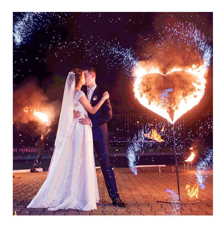 Организация пиротехнического шоу на свадьбу  Заволжск | zavolzhsk.salutsklad.ru