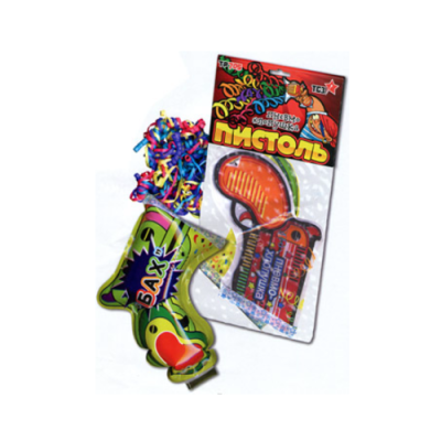 Пистоль Надувная хлопушка купить в Заволжске | zavolzhsk.salutsklad.ru