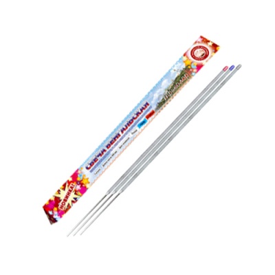 Триколор 300 мм. Бенгальские огни цветные купить в Заволжске | zavolzhsk.salutsklad.ru