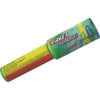 Дымовой (с чекой) зеленый Фальшфейер купить в Заволжске | zavolzhsk.salutsklad.ru